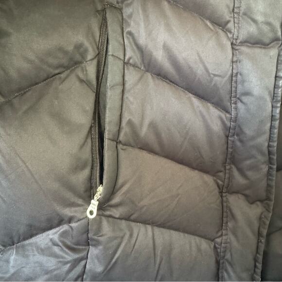 Eddie Bauer Black Goose Down Longline Puffer Jacket Size Small - Picture 6 of 9